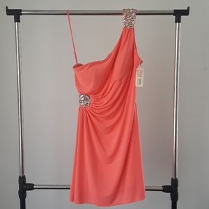 NWT One shoulder dress with cut out back